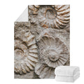 Ammonoidea Fossil Print Blanket