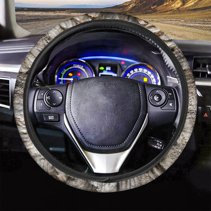 Ammonoidea Fossil Print Car Steering Wheel Cover