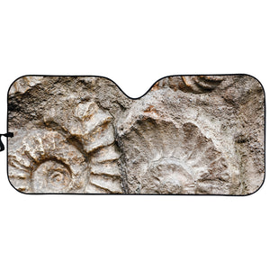 Ammonoidea Fossil Print Car Sun Shade