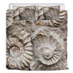 Ammonoidea Fossil Print Duvet Cover Bedding Set