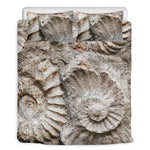 Ammonoidea Fossil Print Duvet Cover Bedding Set