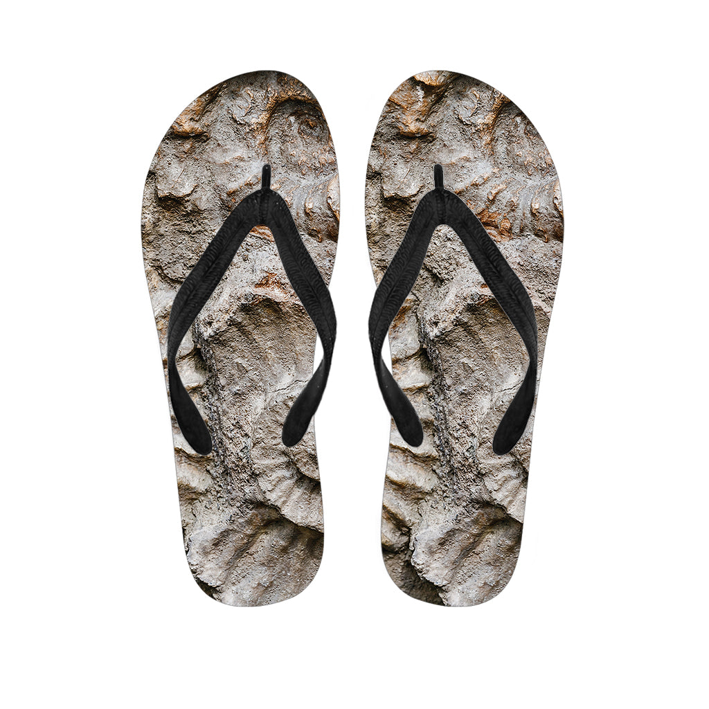 Ammonoidea Fossil Print Flip Flops