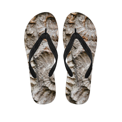 Ammonoidea Fossil Print Flip Flops