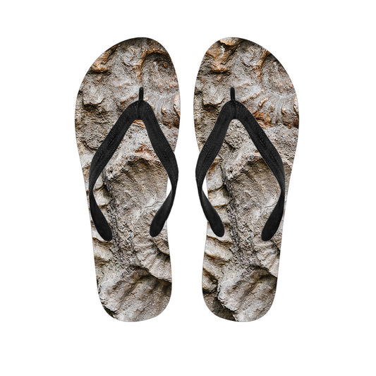 Ammonoidea Fossil Print Flip Flops