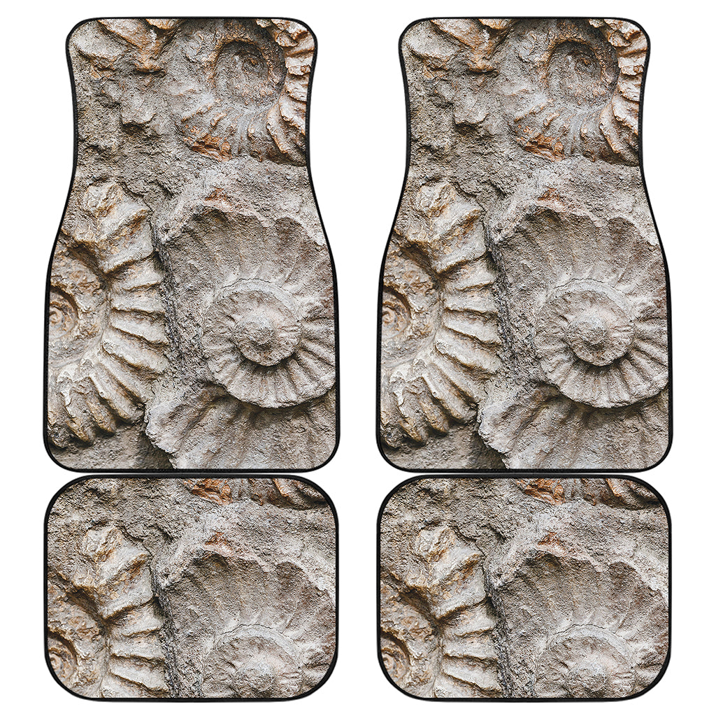 Ammonoidea Fossil Print Front and Back Car Floor Mats
