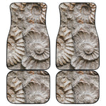 Ammonoidea Fossil Print Front and Back Car Floor Mats