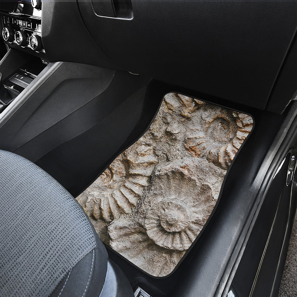 Ammonoidea Fossil Print Front and Back Car Floor Mats