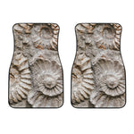 Ammonoidea Fossil Print Front Car Floor Mats