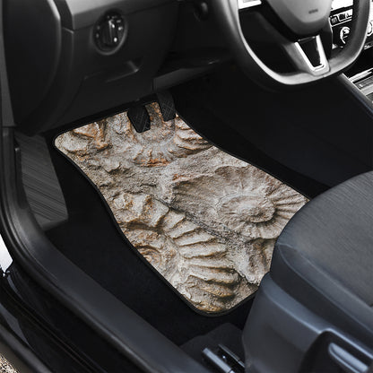 Ammonoidea Fossil Print Front Car Floor Mats