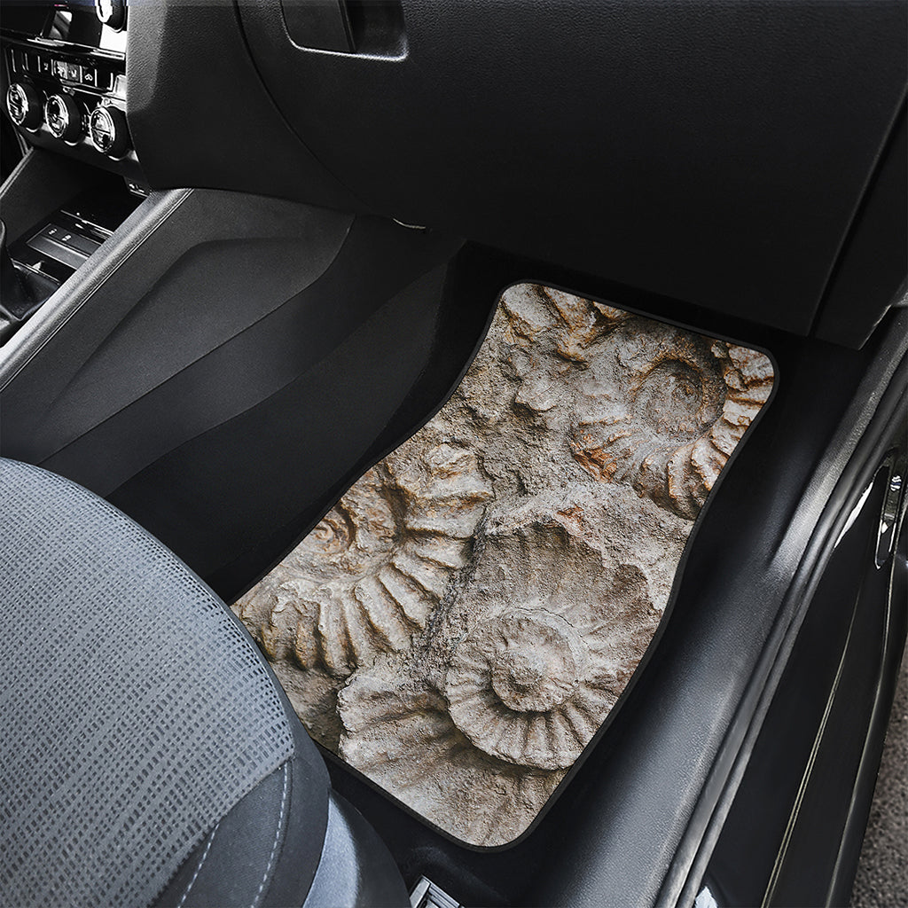 Ammonoidea Fossil Print Front Car Floor Mats