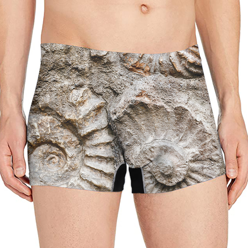 Ammonoidea Fossil Print Men's Boxer Briefs