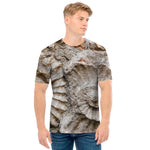 Ammonoidea Fossil Print Men's T-Shirt