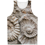 Ammonoidea Fossil Print Men's Tank Top