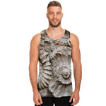 Ammonoidea Fossil Print Men's Tank Top