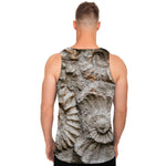 Ammonoidea Fossil Print Men's Tank Top