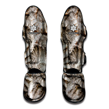 Ammonoidea Fossil Print Muay Thai Shin Guard