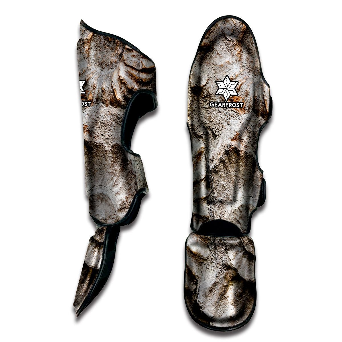 Ammonoidea Fossil Print Muay Thai Shin Guard