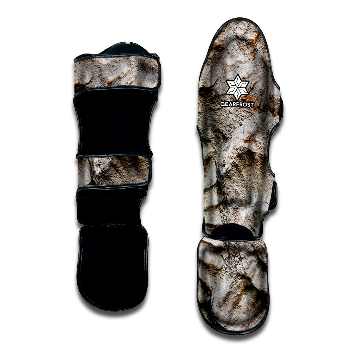 Ammonoidea Fossil Print Muay Thai Shin Guard