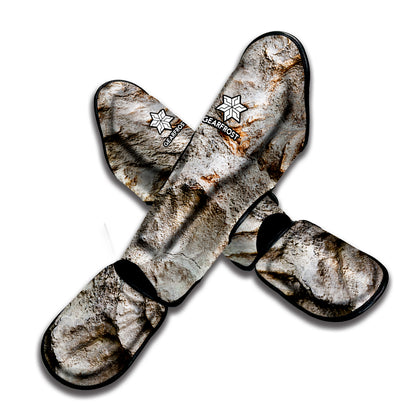 Ammonoidea Fossil Print Muay Thai Shin Guard
