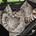 Ammonoidea Fossil Print Pet Car Back Seat Cover