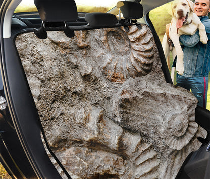 Ammonoidea Fossil Print Pet Car Back Seat Cover
