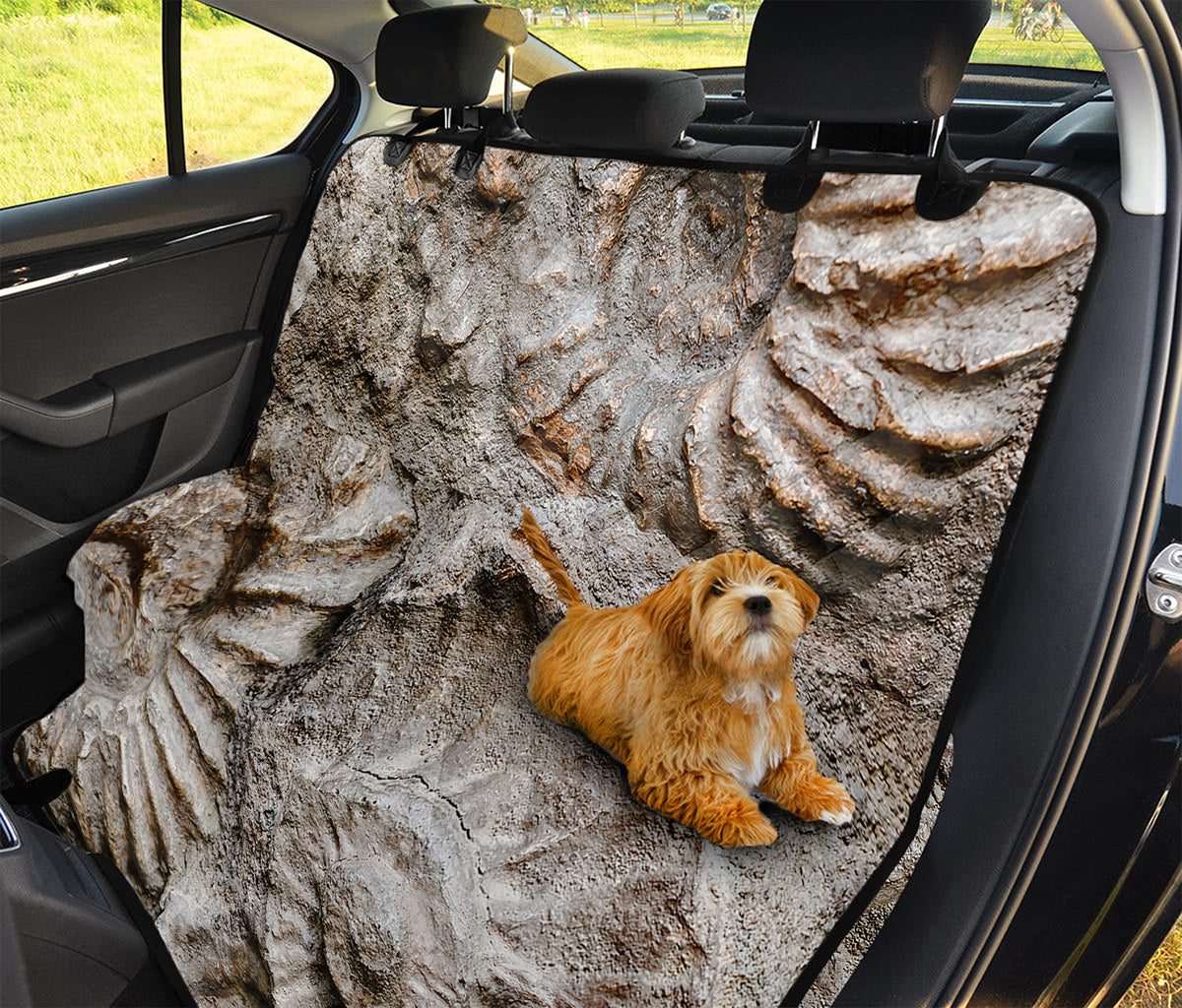 Ammonoidea Fossil Print Pet Car Back Seat Cover
