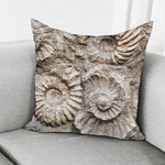 Ammonoidea Fossil Print Pillow Cover