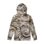 Ammonoidea Fossil Print Pullover Hoodie