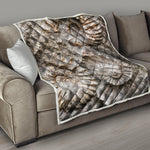 Ammonoidea Fossil Print Quilt