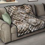 Ammonoidea Fossil Print Quilt