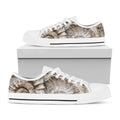 Ammonoidea Fossil Print White Low Top Sneakers