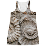 Ammonoidea Fossil Print Women's Racerback Tank Top