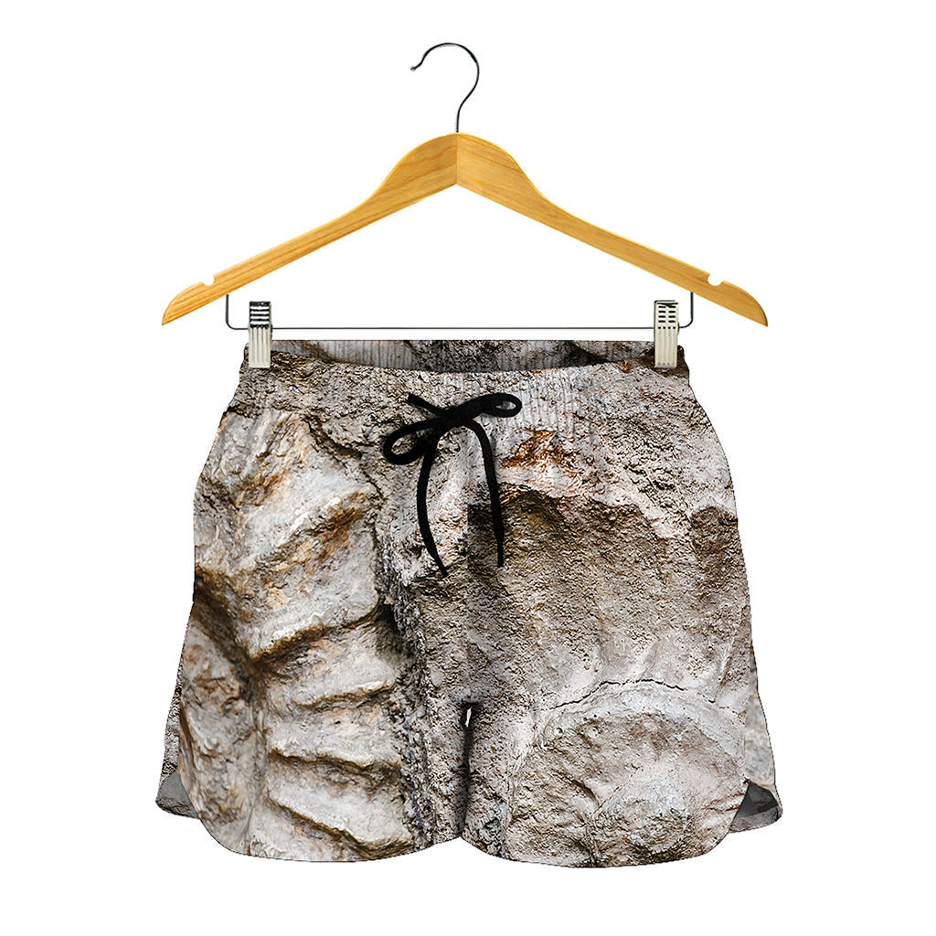 Ammonoidea Fossil Print Women's Shorts