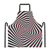 Anaglyph Optical Illusion Print Apron