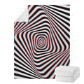 Anaglyph Optical Illusion Print Blanket