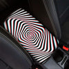 Anaglyph Optical Illusion Print Car Center Console Cover