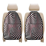 Anaglyph Optical Illusion Print Car Seat Organizers