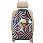 Anaglyph Optical Illusion Print Car Seat Organizers