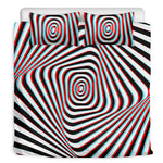 Anaglyph Optical Illusion Print Duvet Cover Bedding Set