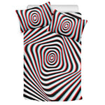 Anaglyph Optical Illusion Print Duvet Cover Bedding Set