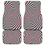 Anaglyph Optical Illusion Print Front and Back Car Floor Mats