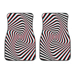 Anaglyph Optical Illusion Print Front Car Floor Mats