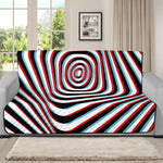 Anaglyph Optical Illusion Print Futon Protector