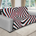 Anaglyph Optical Illusion Print Futon Protector