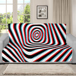 Anaglyph Optical Illusion Print Futon Protector