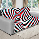 Anaglyph Optical Illusion Print Futon Protector