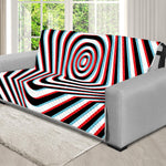 Anaglyph Optical Illusion Print Futon Protector