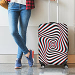 Anaglyph Optical Illusion Print Luggage Cover