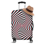 Anaglyph Optical Illusion Print Luggage Cover