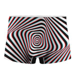 Anaglyph Optical Illusion Print Men's Boxer Briefs